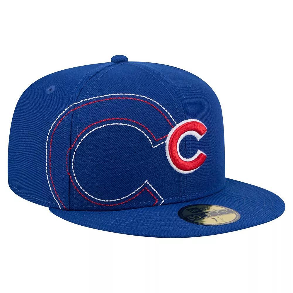Men's New Era Royal Chicago Cubs Yarn Stitch 59FIFTY Fitted Hat,  Product Image
