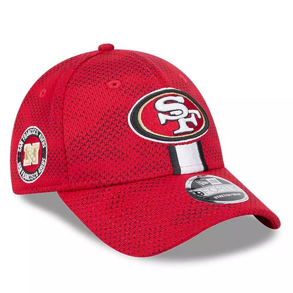 Men's New Era Scarlet San Francisco 49ers 2024 Sideline 9FORTY Stretch-Snap Hat, Red Product Image