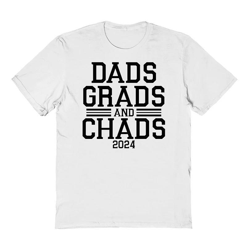 Men's COLAB89 by Threadless Dads Grad And Chads 2024 Graduate Graphic Tee, Size: XL, Ice Gray Product Image