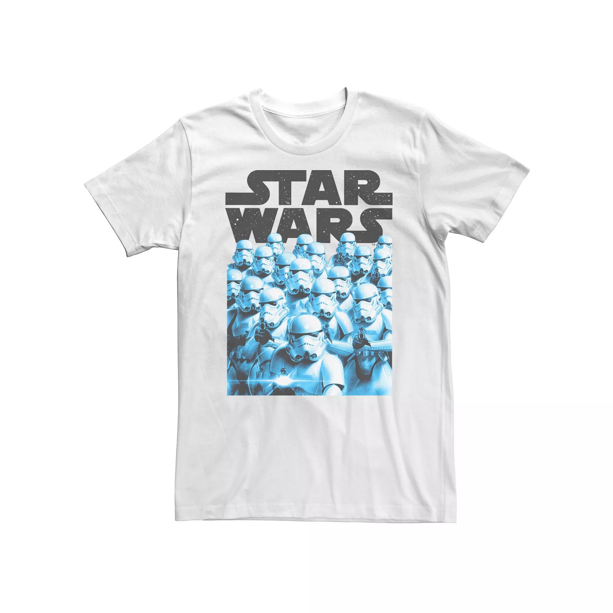 Men's Star Wars Many Storm Troopers Poster Tee, Size: Small, White Product Image