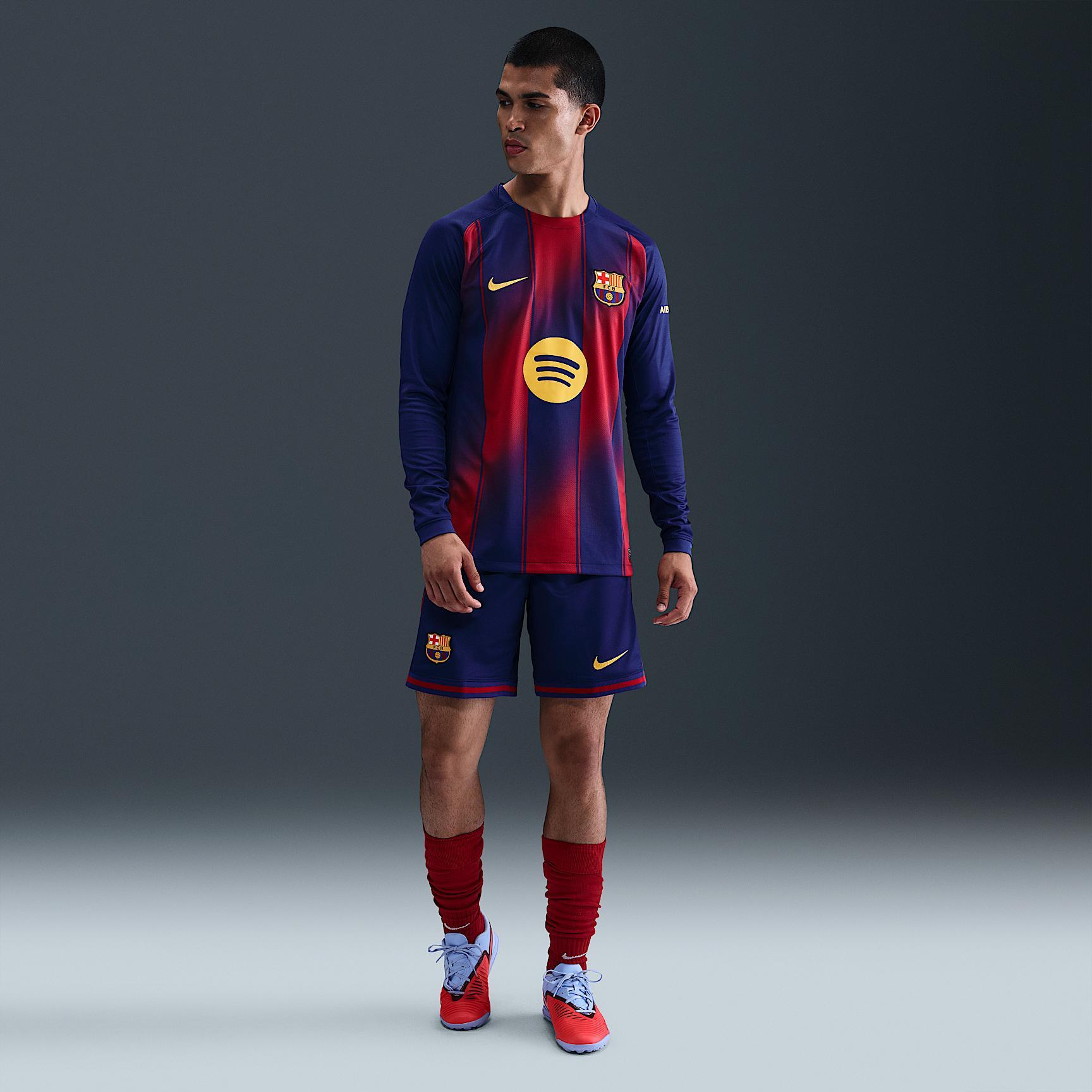 FC Barcelona 2025/26 Stadium Home Men's Nike Dri-FIT Soccer Replica Shorts Product Image
