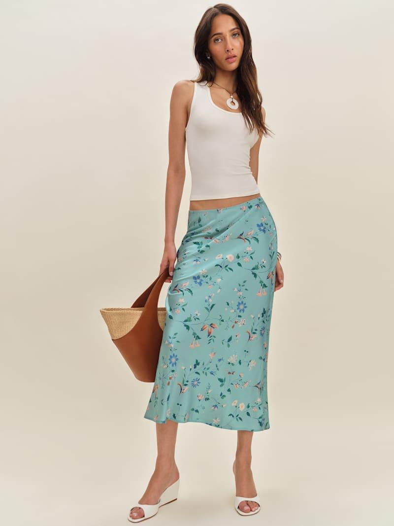 Layla Silk Skirt Product Image