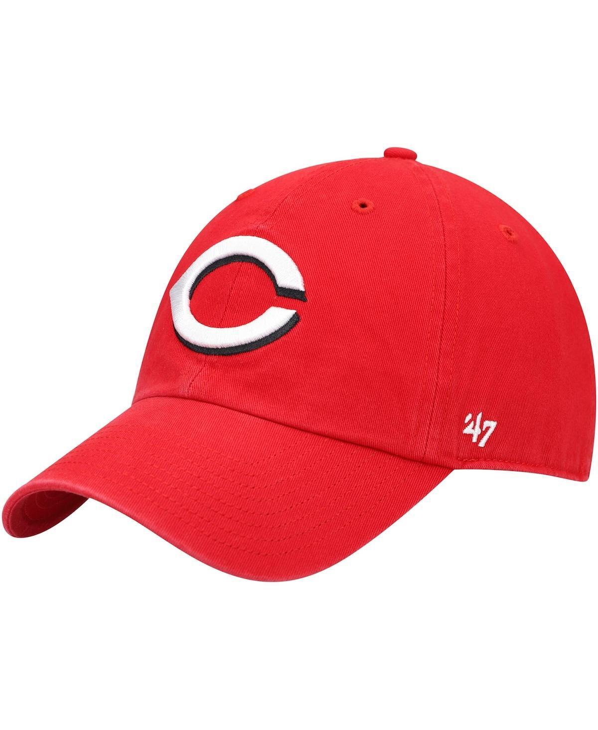 Mens 47 Red Cincinnati Reds Home Clean Up Adjustable Hat Product Image