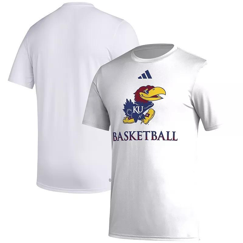 Mens adidas Kansas Jayhawks Fadeaway Basketball Pregame AEROREADY T-Shirt Product Image