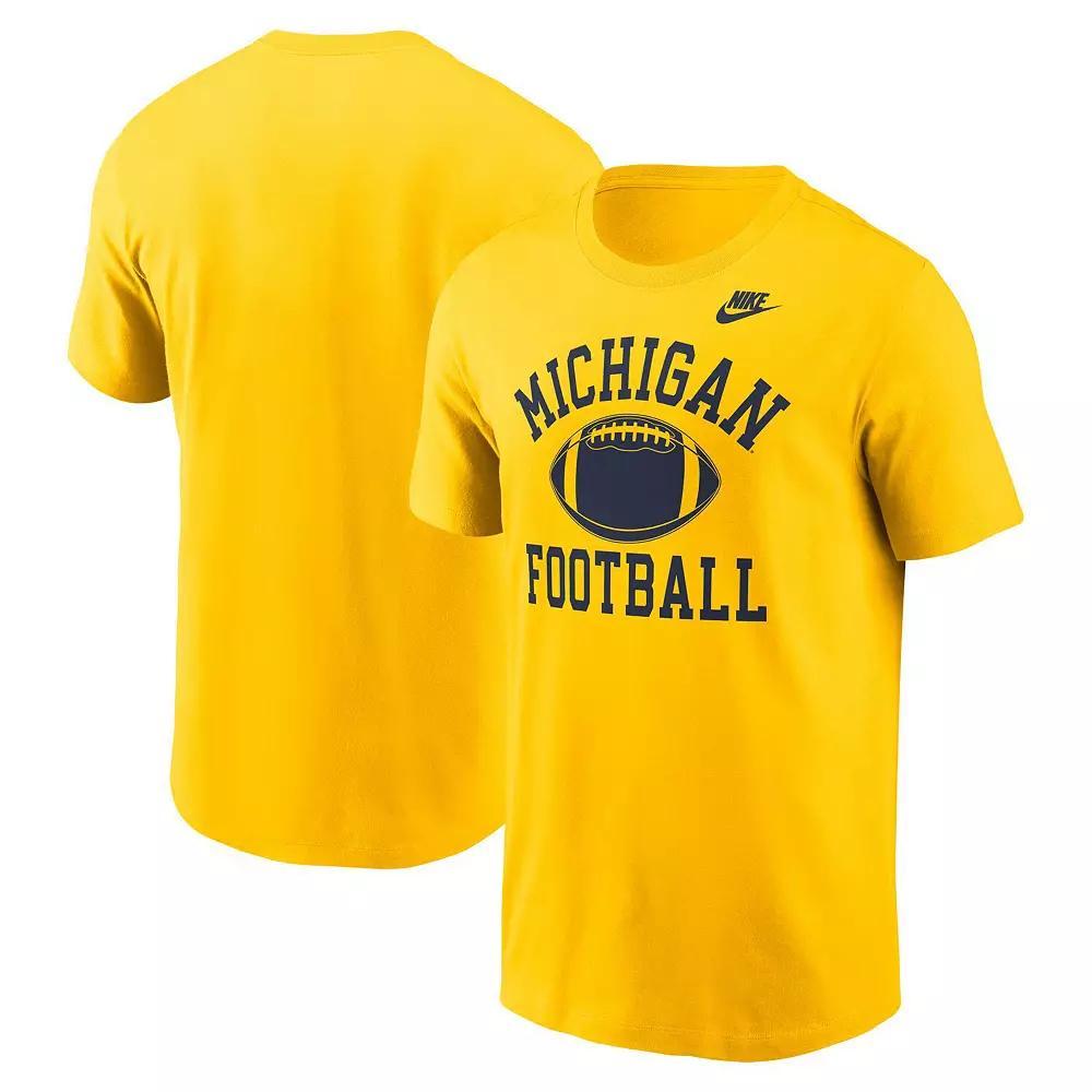 Men's Nike Maize Michigan Wolverines Legacy Football Icon T-Shirt,  Product Image