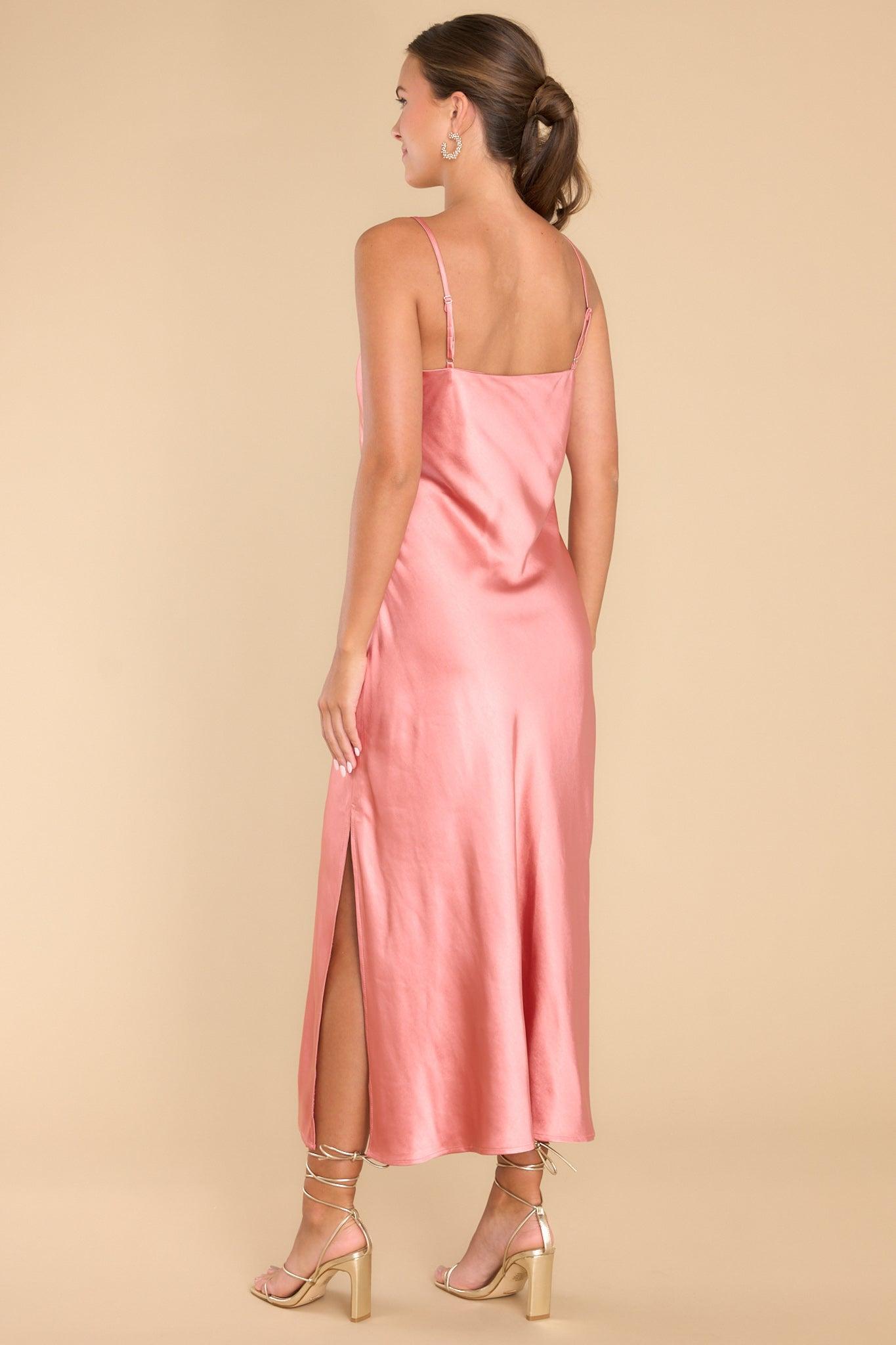 Special Treatment Pink Midi Dress Product Image