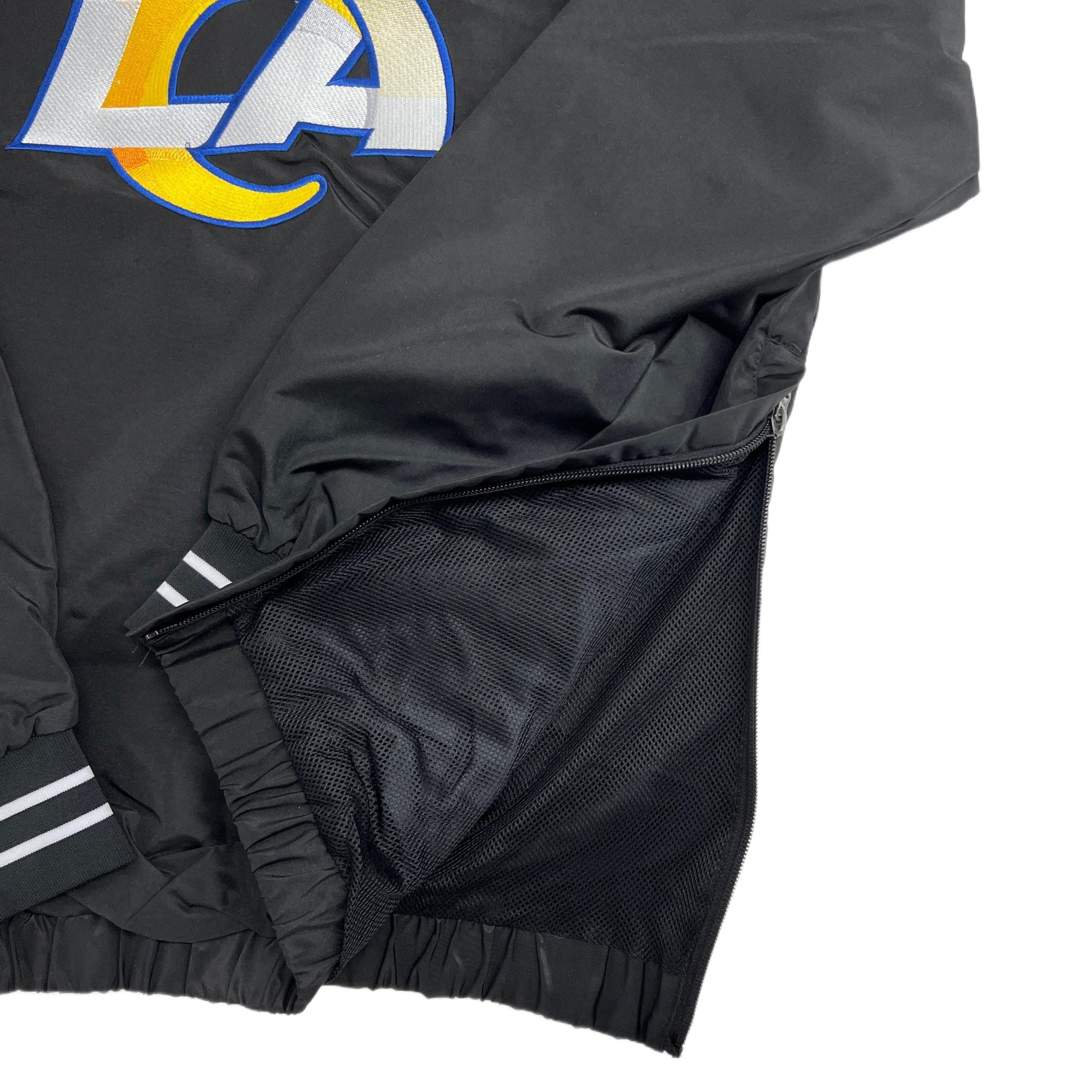 Los Angeles Rams Windbreaker with Pocket - Black Male Product Image