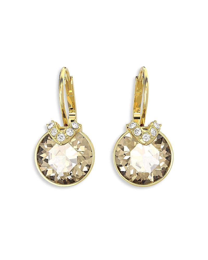 Swarovski Bella Gold Tone V Crystal Drop Earrings Product Image