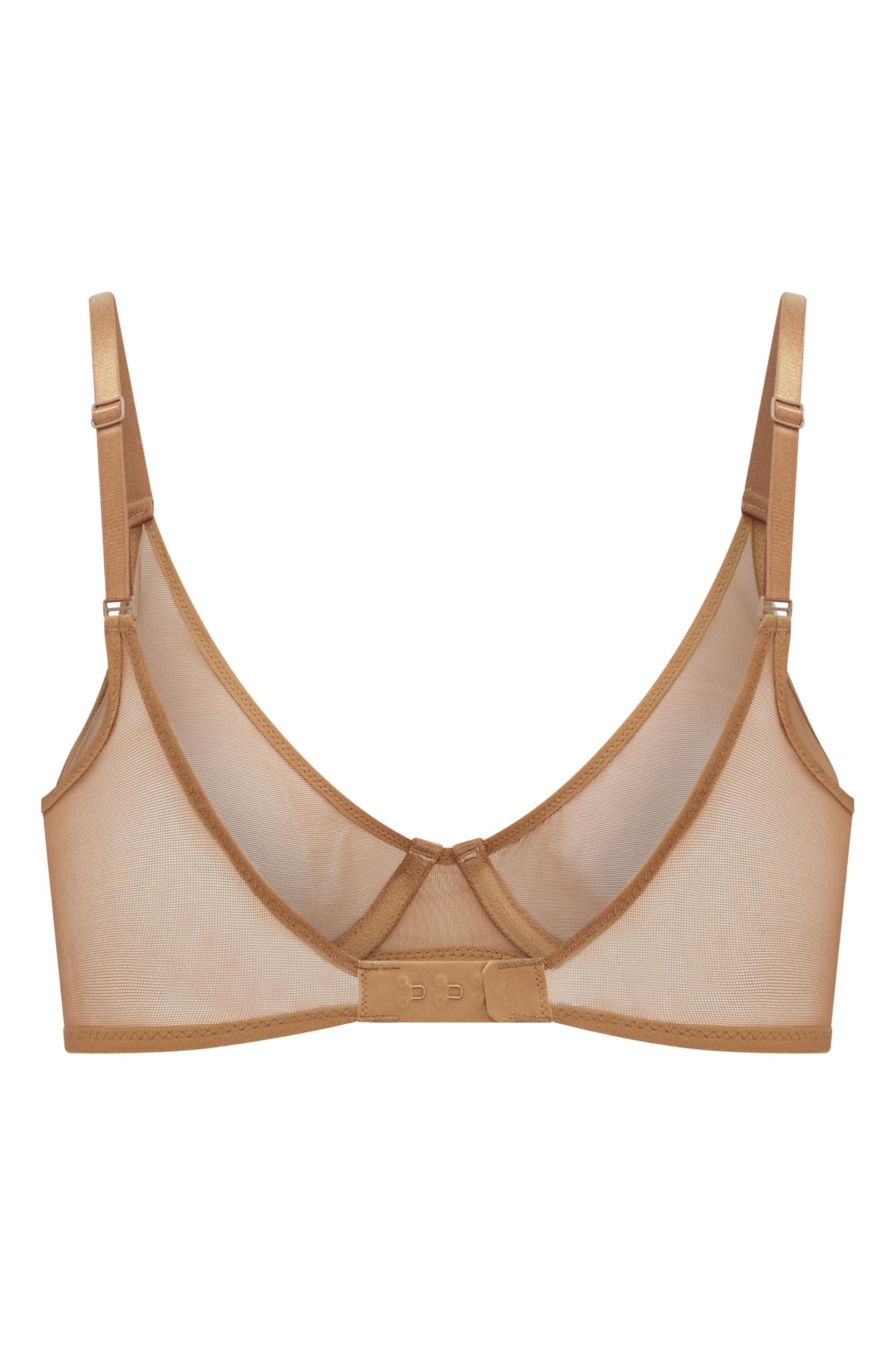 Soft Mesh Thong in Almond Product Image