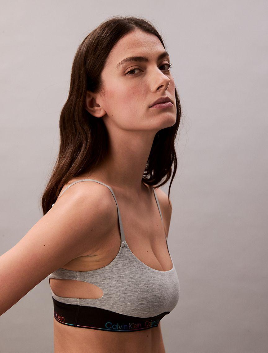 Icon Cotton Modal Pride Deconstructed Unlined Bralette Product Image