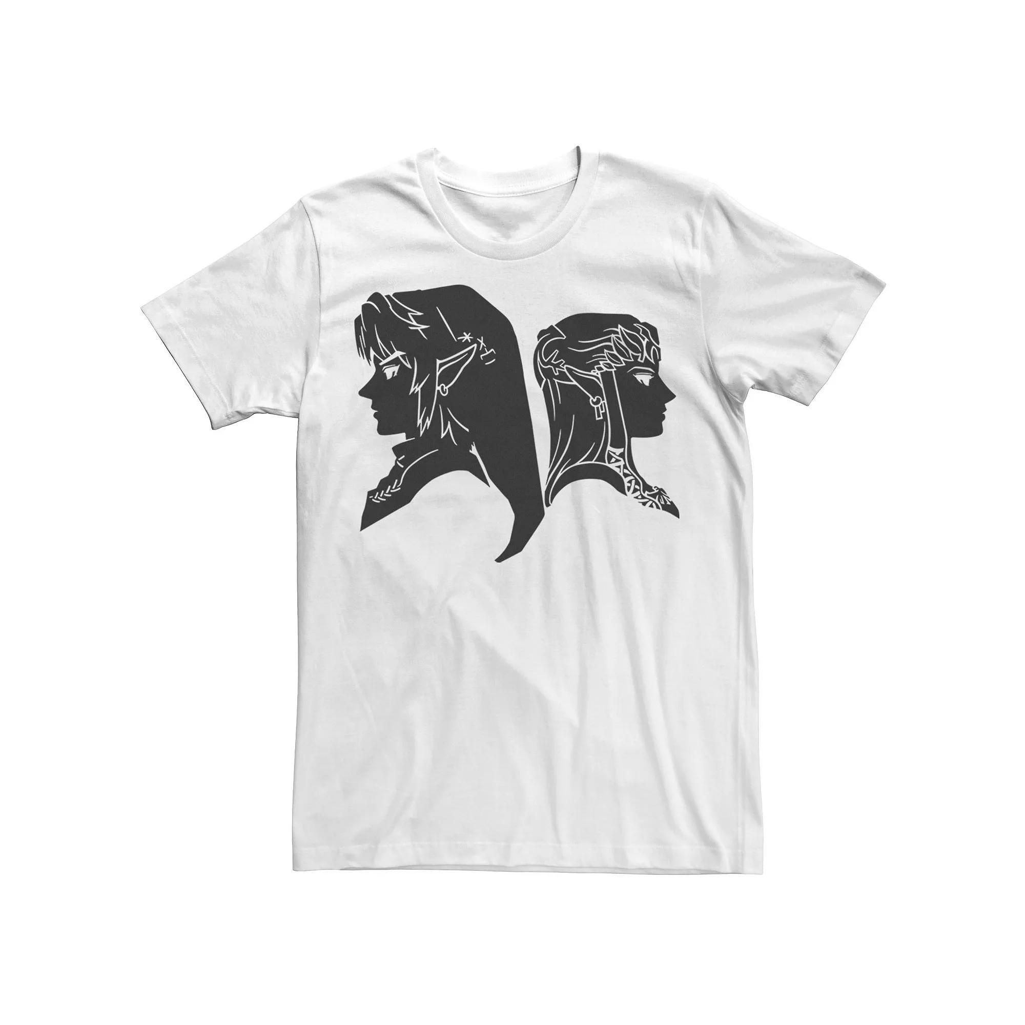 Men's Nintendo Zelda Link & Princess Profile Graphic Tee,  Product Image
