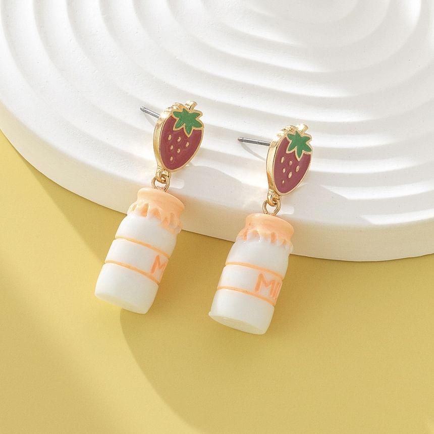 Strawberry Milk Drop Earring Product Image