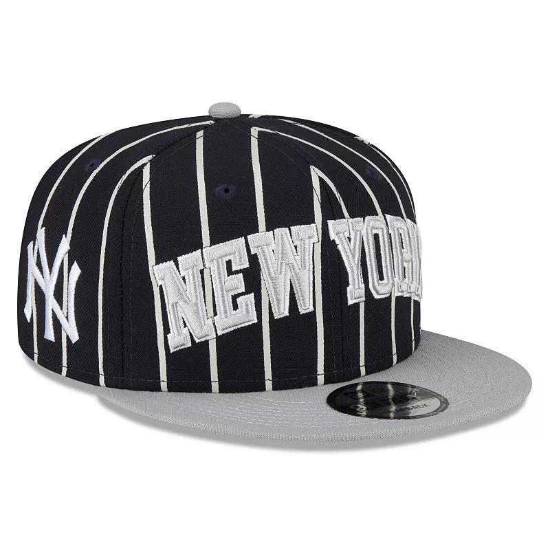 Mens New Era /Gray New York Yankees City Arch 9FIFTY Snapback Hat, Blue Product Image