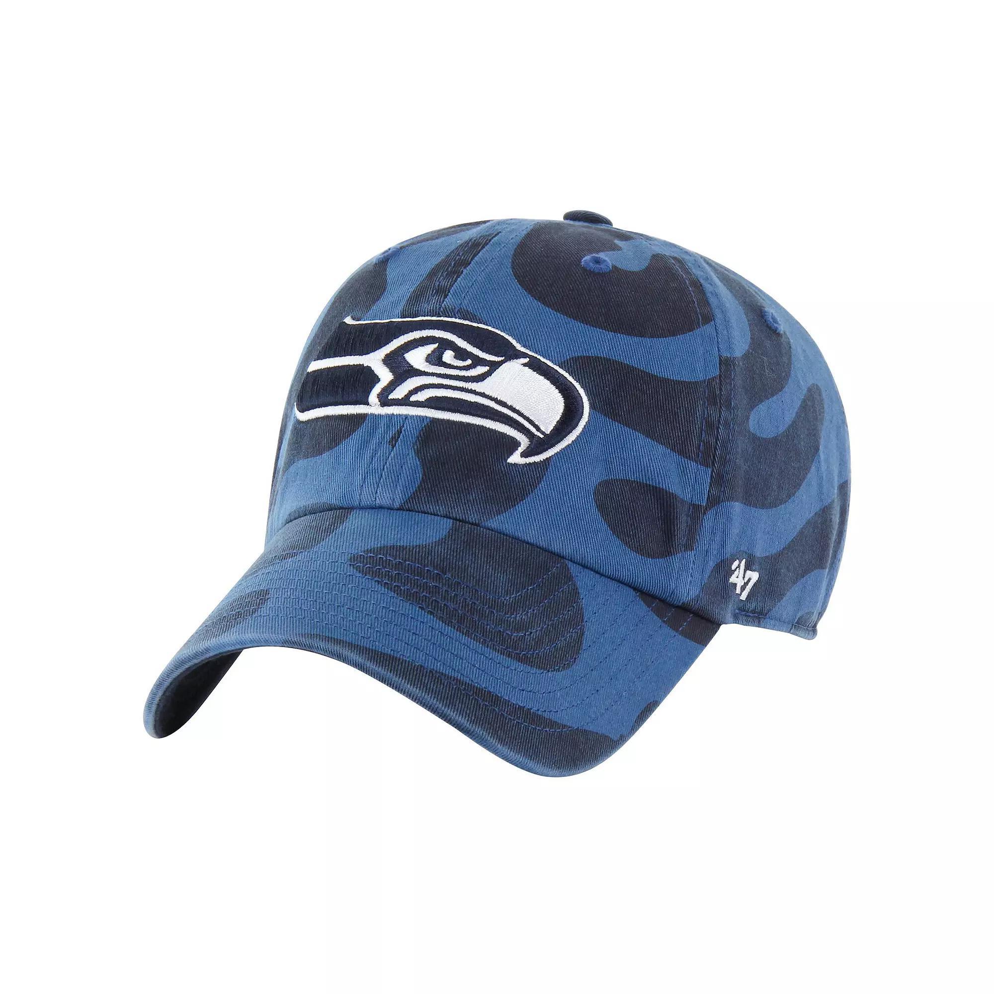 Women's '47 Navy Seattle Seahawks Freeform Clean Up Adjustable Hat, Blue Product Image