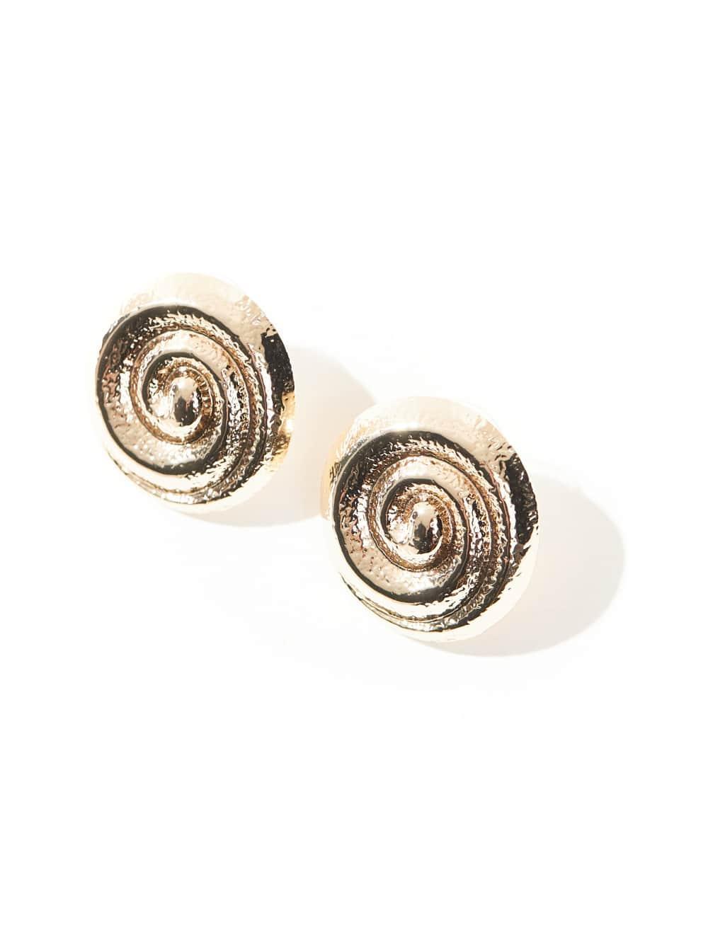 Petit Moments milan statement stud earrings in gold Product Image