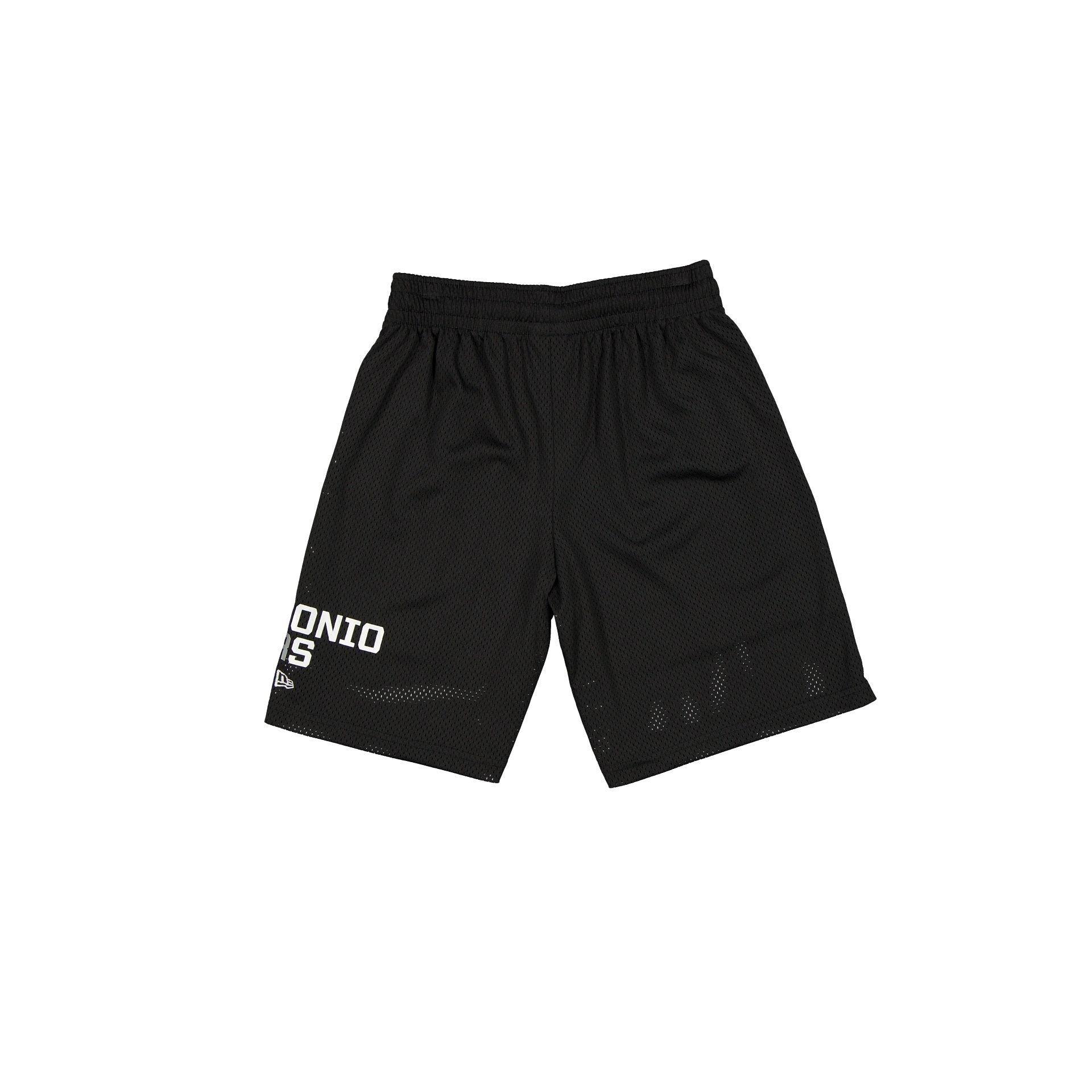 San Antonio Spurs Mesh Black Shorts Male Product Image