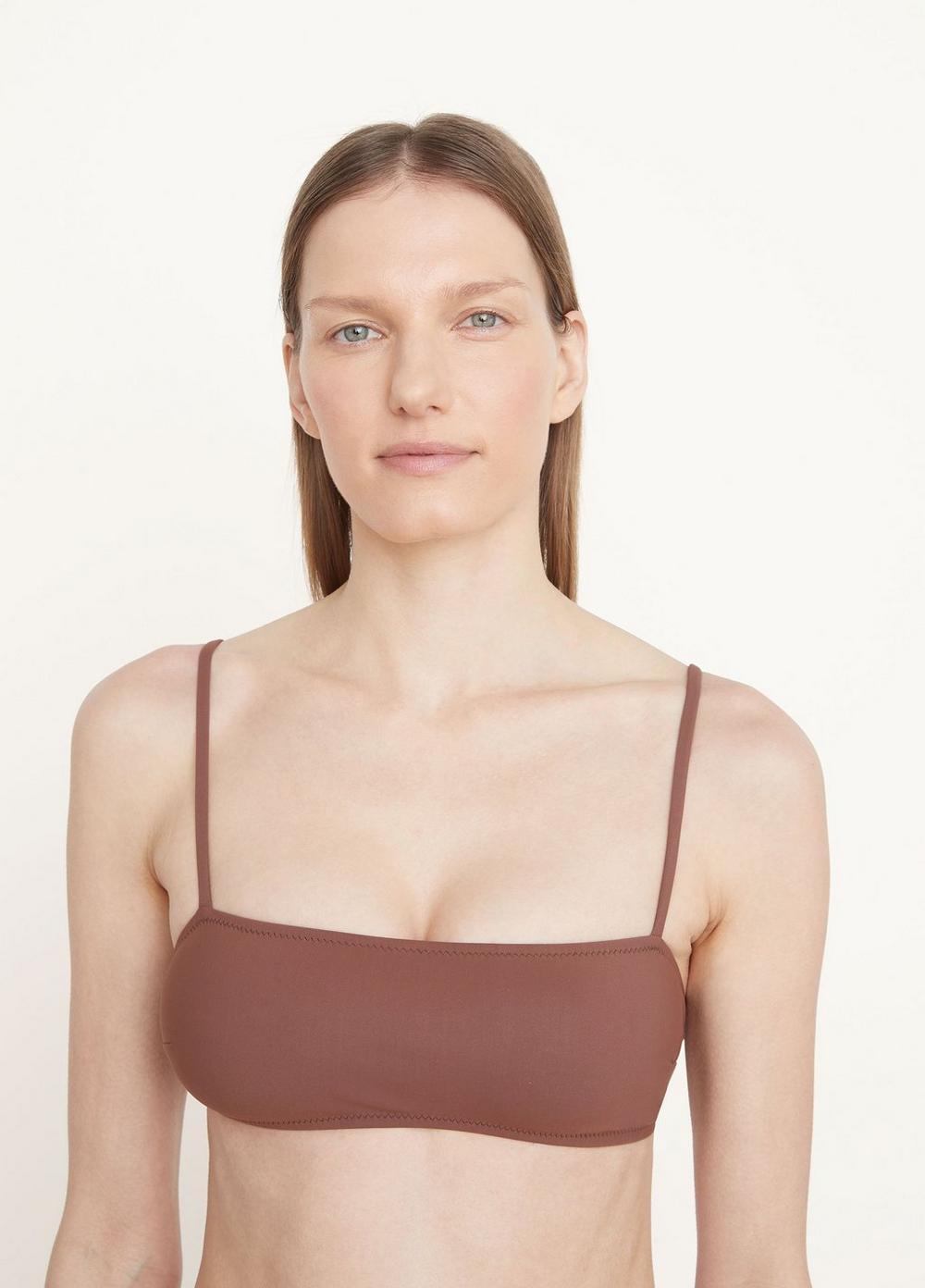 Womens Nu Swim Lucky Top, Cocoa, Size XL Vince Product Image