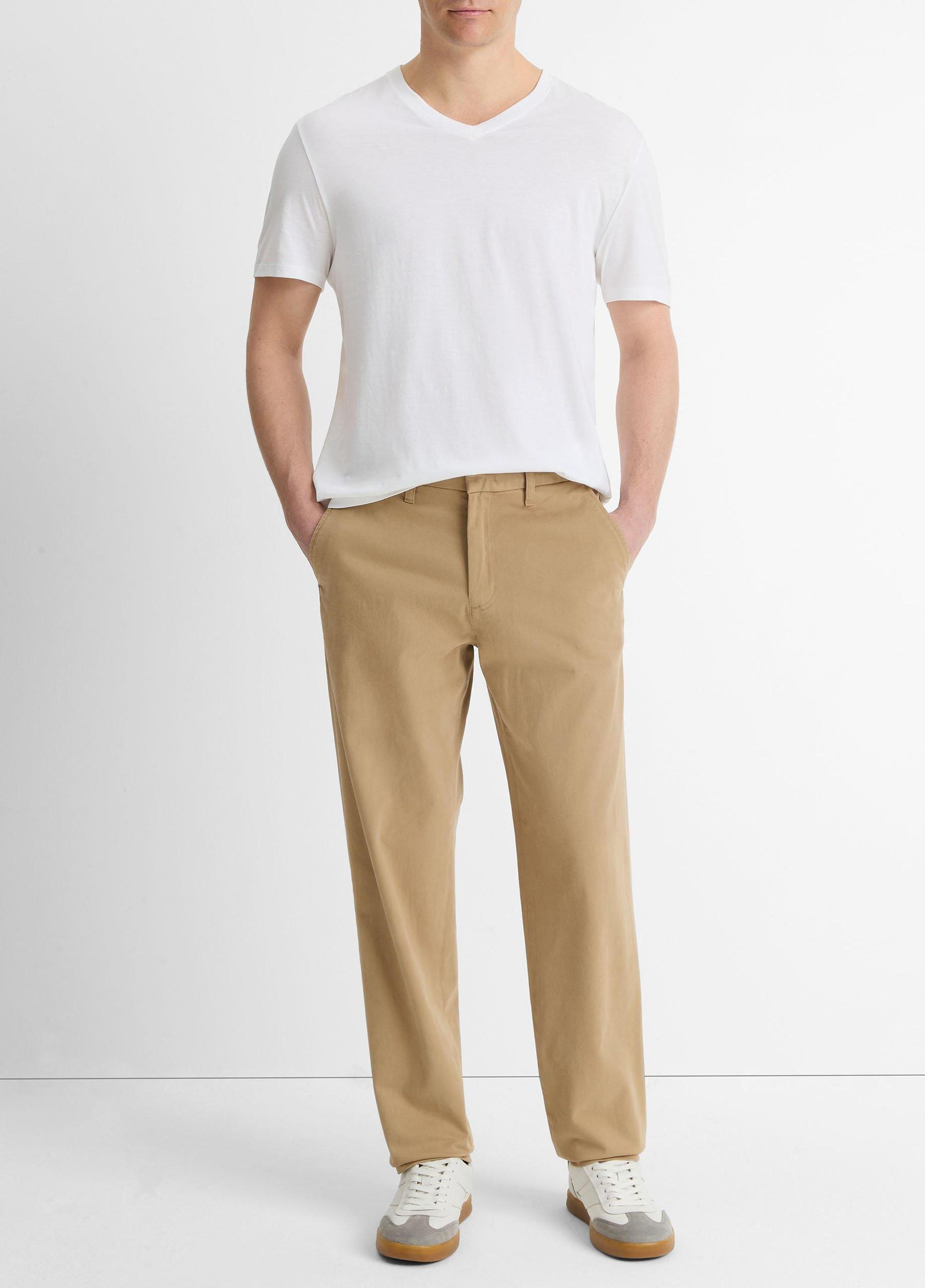 Pima Cotton V-Neck T-Shirt Product Image