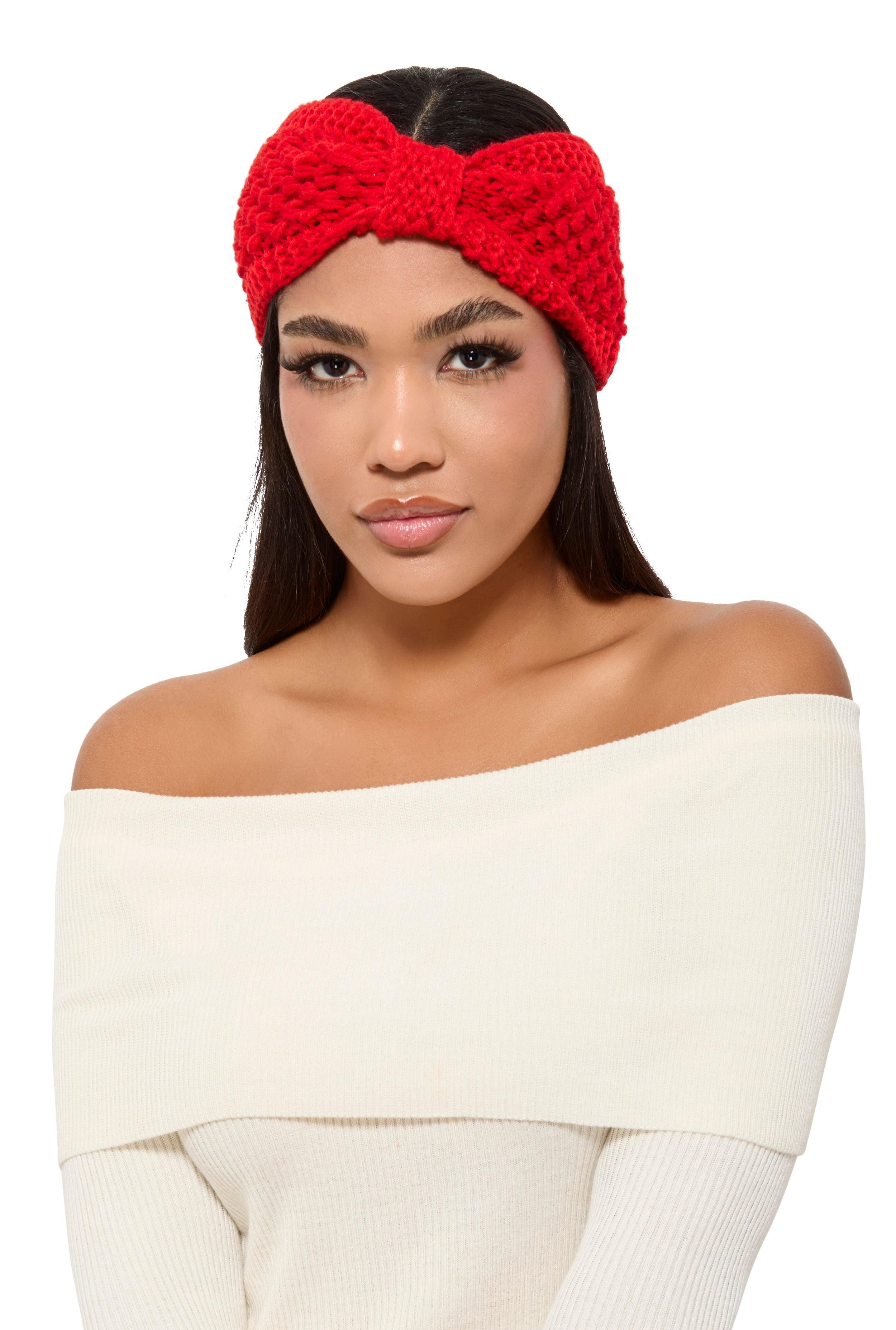 Womens Crochet Front Knot Head Wrap Product Image