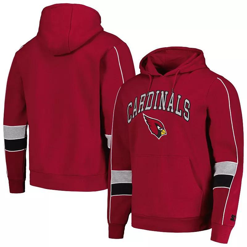 Men's Starter Red Tampa Bay Buccaneers Captain Pullover Hoodie,  Product Image