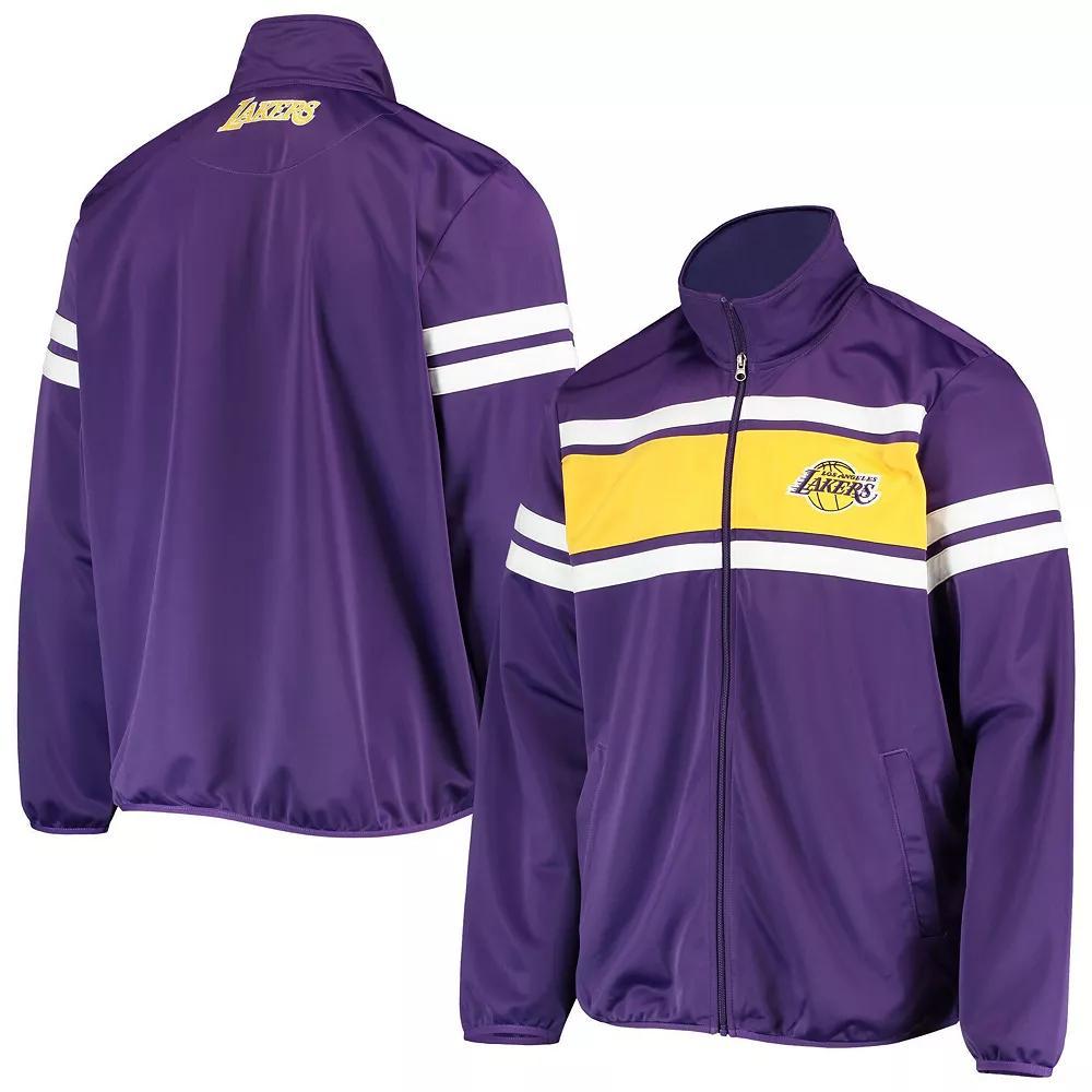 Men's G-III Sports by Carl Banks Purple Los Angeles Lakers Power Pitcher Full-Zip Track Jacket,  Product Image