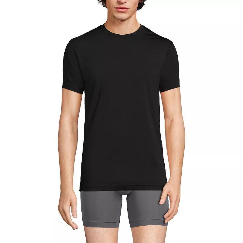 Men's Lands' End Flex Performance Crewneck Undershirt,  Product Image