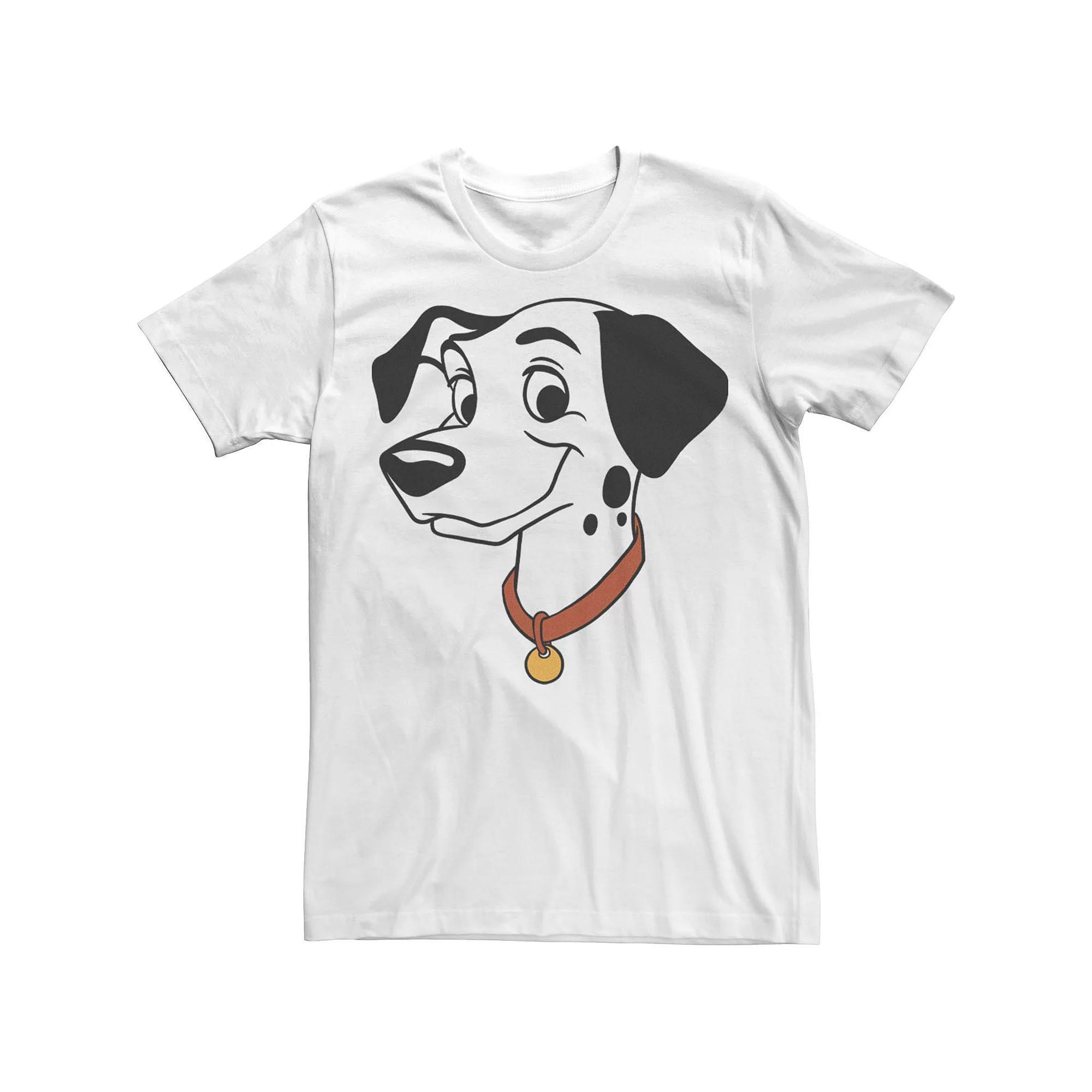 Disney's 101 Dalmatians Pongo Big Face Men's Tee, Size: Large, White Product Image