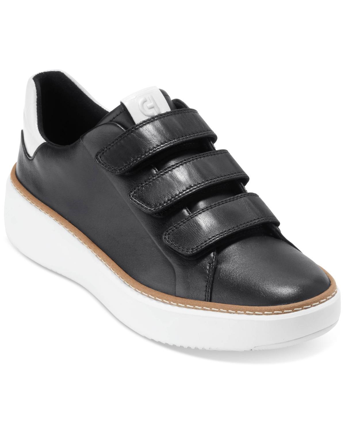 Cole Haan Womens GrandPr Topspin Triple Strap Sneakers - Black Size 5 Product Image