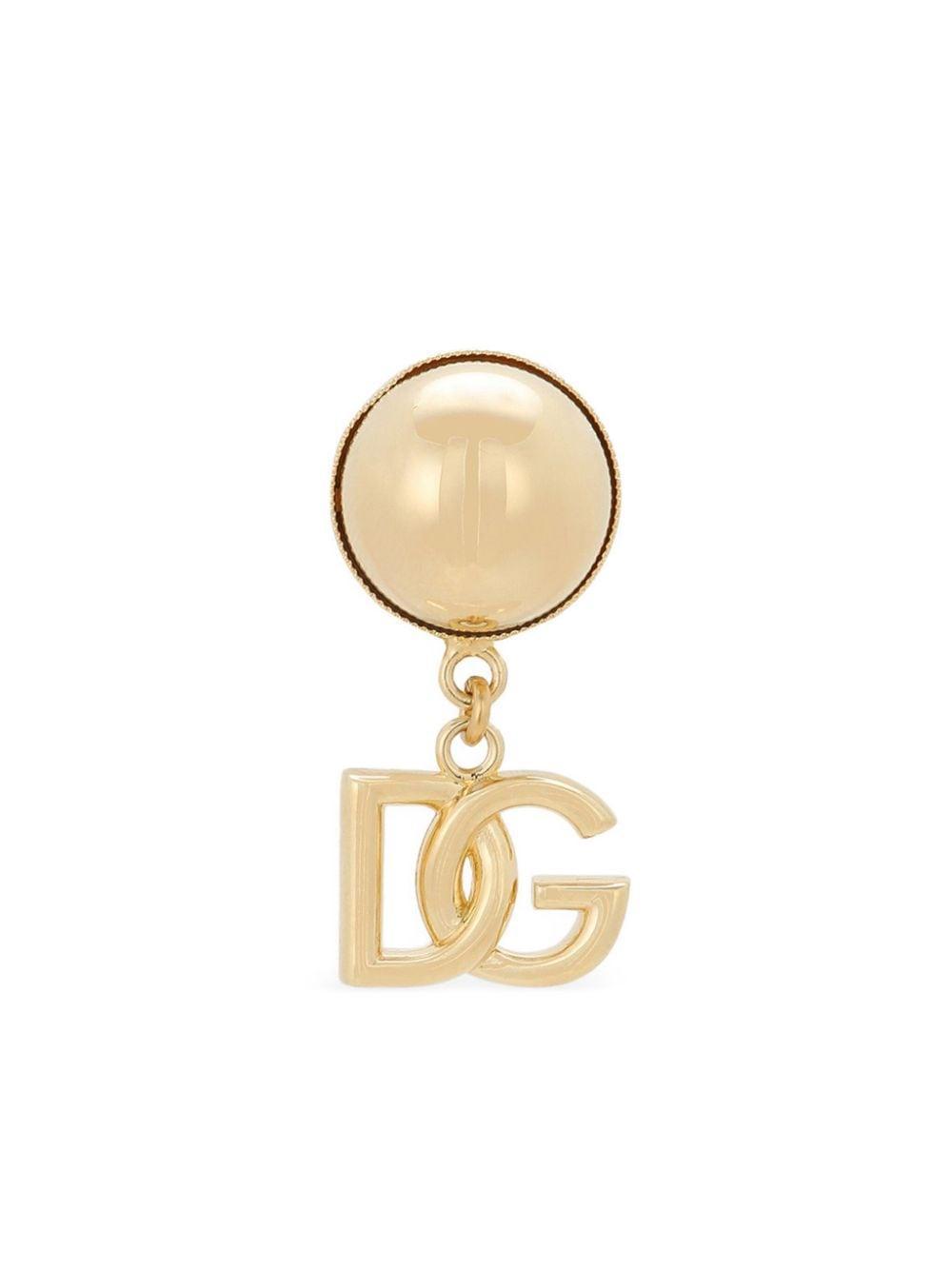 Logo-pendant Clip-on Earring In Gold Product Image