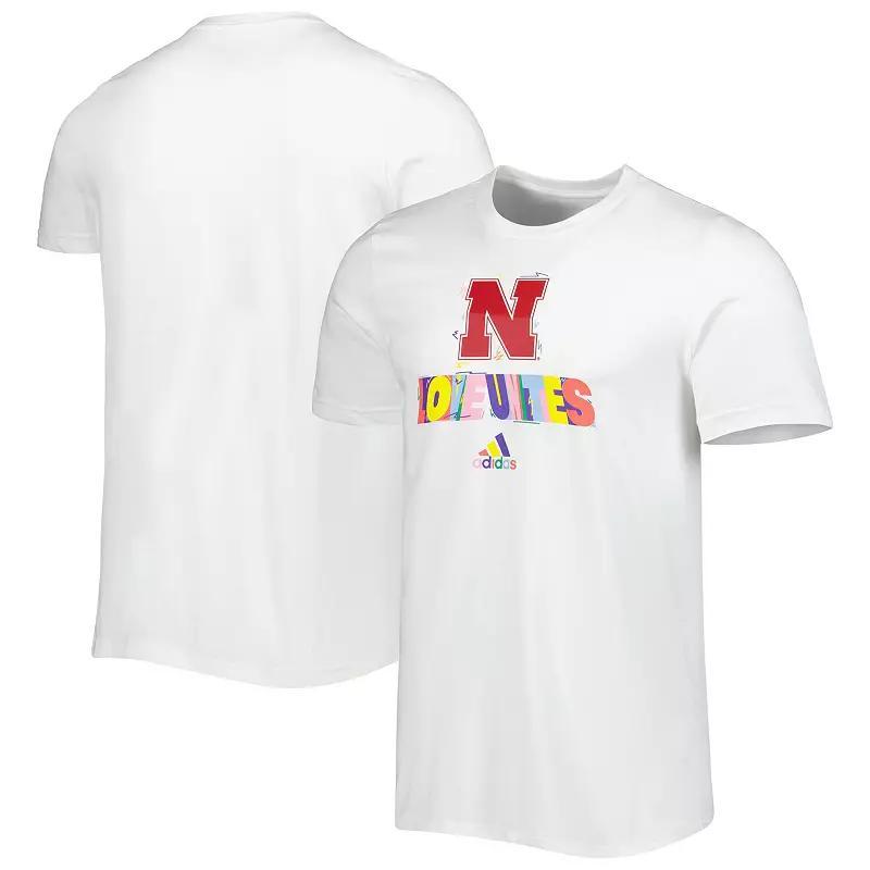 Men's adidas White Nebraska Huskers Love Unites T-Shirt,  Product Image