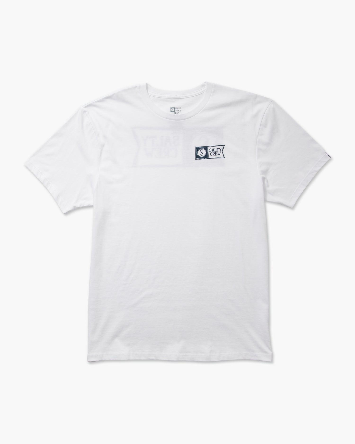 Sketchy Alpha Premium Tee - White Male Product Image