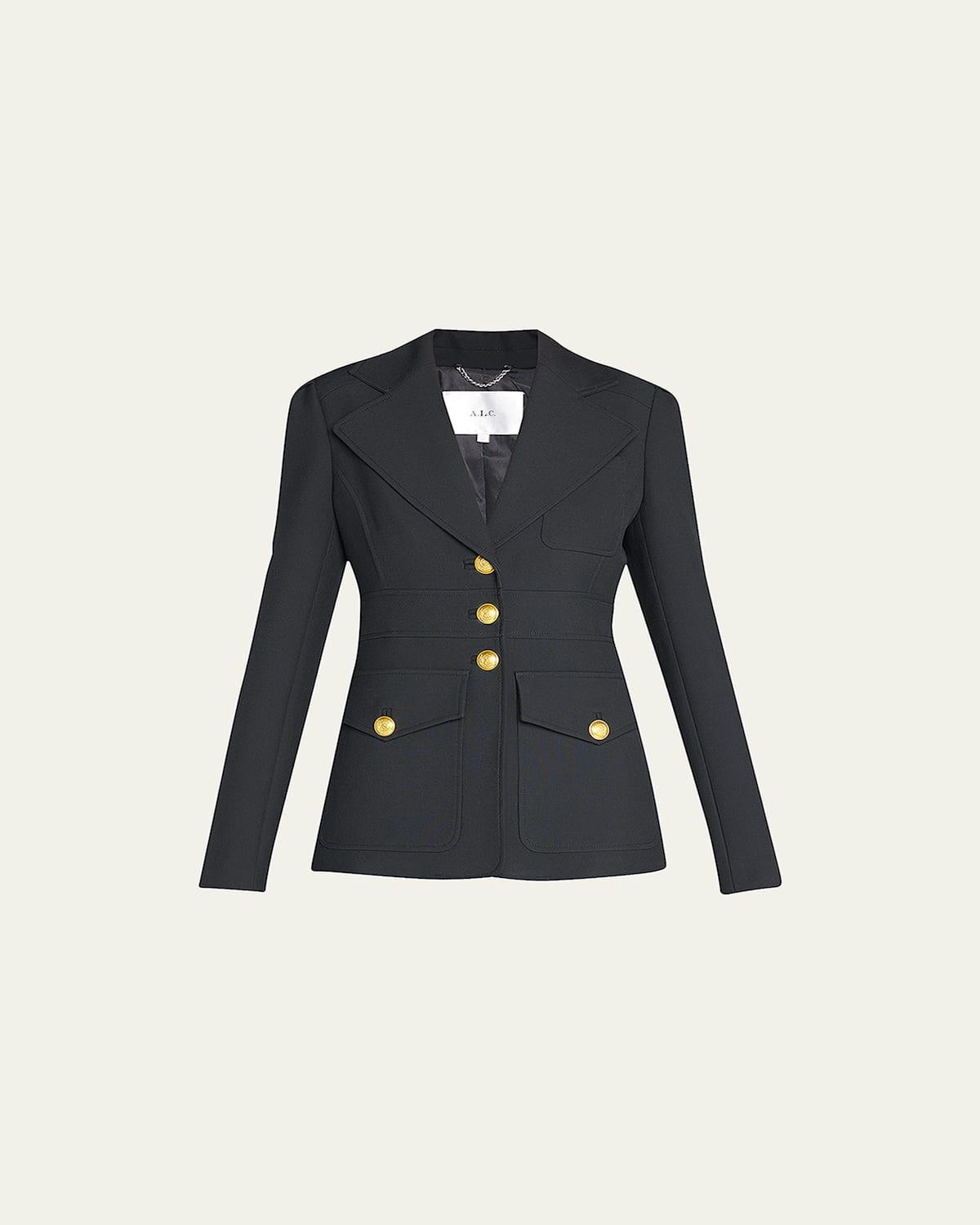 Amelia Tailored Military Blazer Jacket Product Image