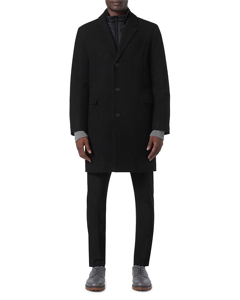 Andrew Marc Sheffield Slim Fit Single Breasted Overcoat Product Image