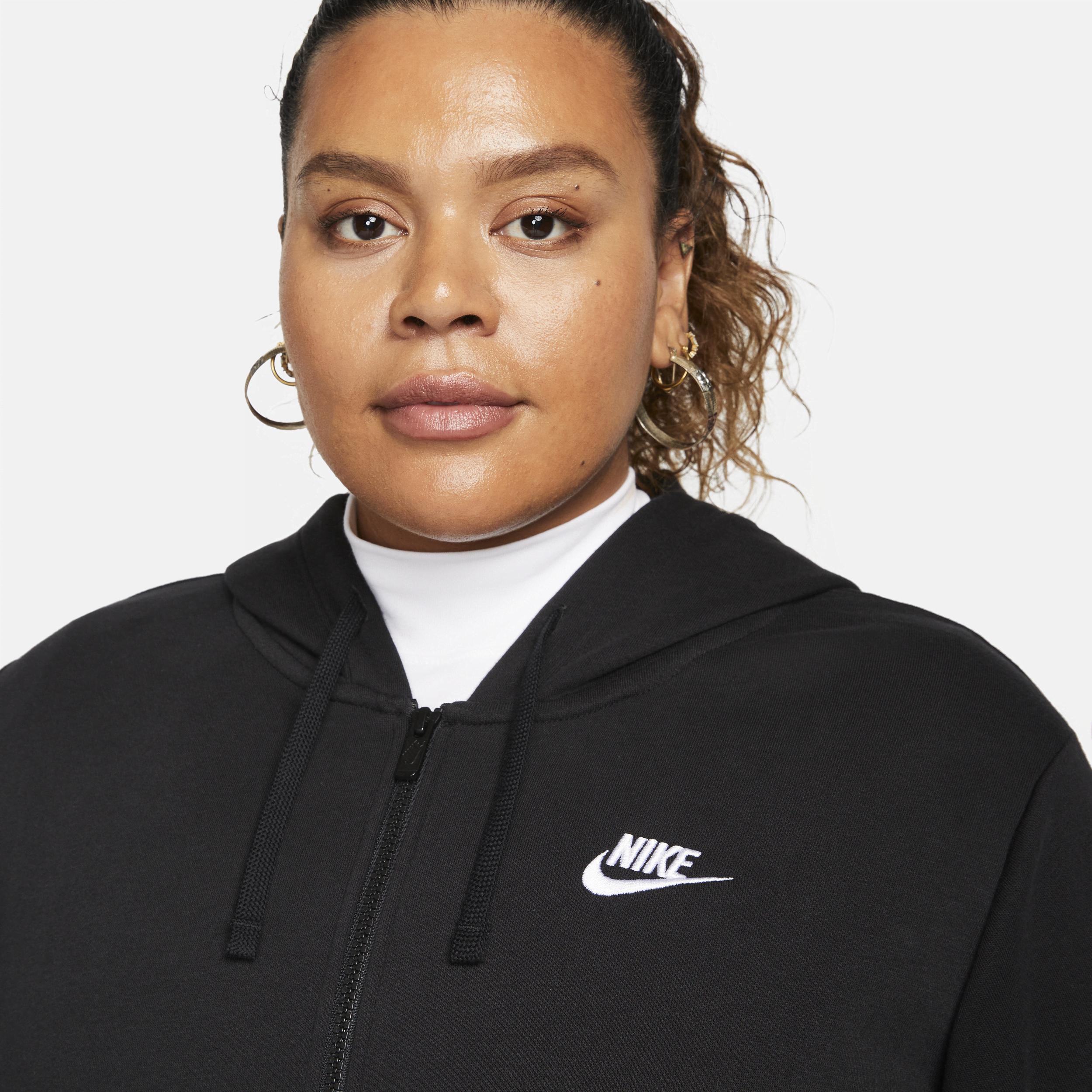 Women's Nike Sportswear Club Fleece Full-Zip Hoodie (Plus Size) Product Image