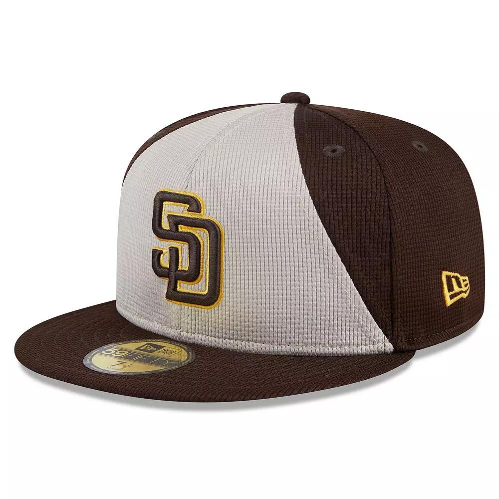 Men's New Era  Brown San Diego Padres 2024 Batting Practice 59FIFTY Fitted Hat, Size: 7 1/8 Product Image