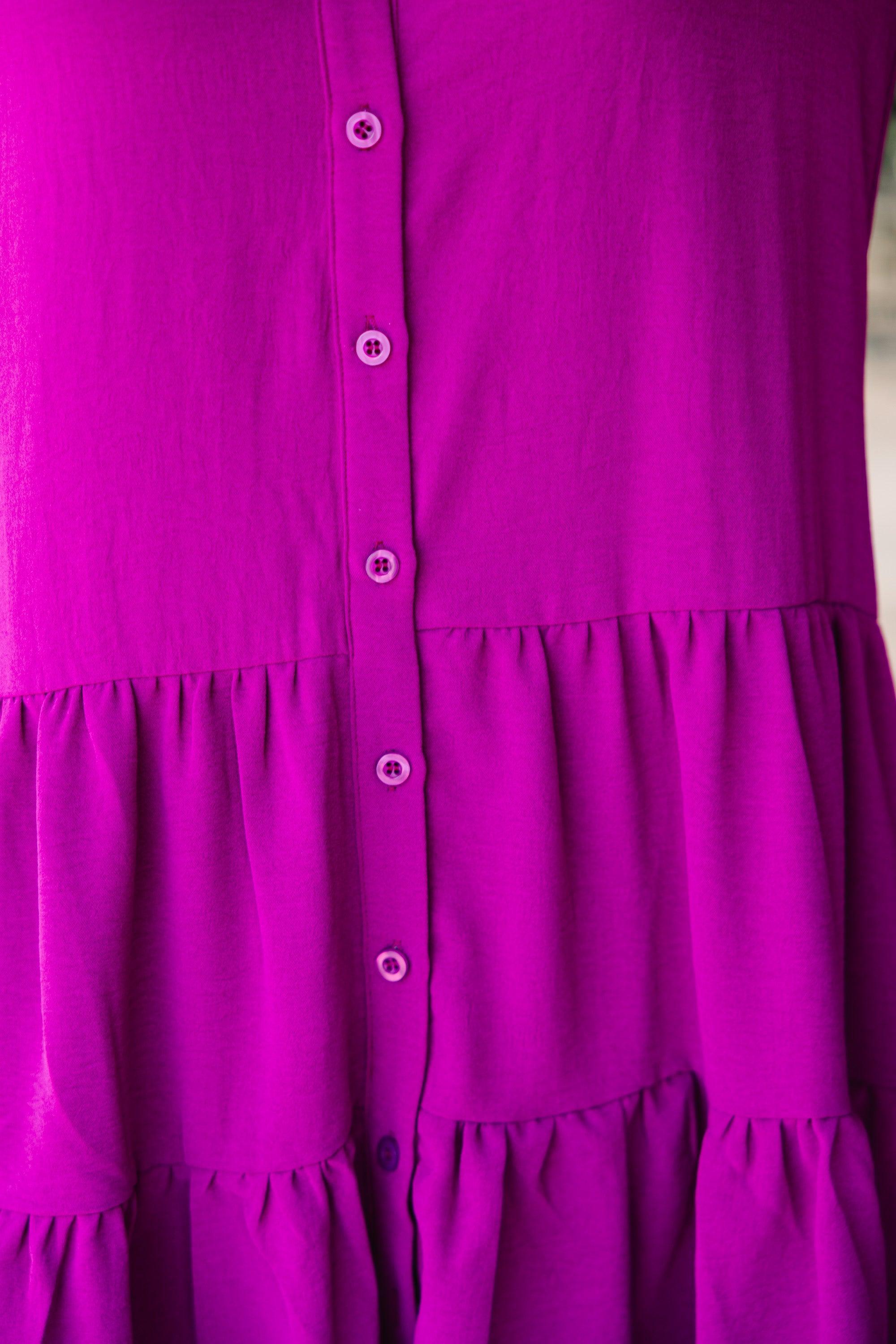 Trust You Purple Ruffled Dress Female Product Image