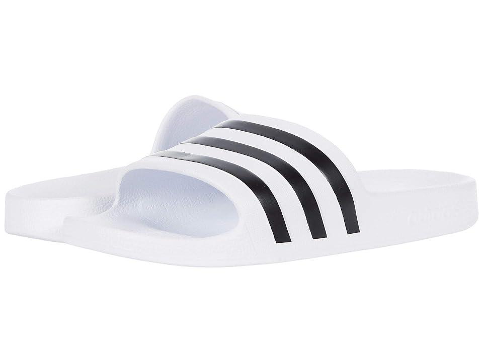 adidas Adilette Men's Aqua Slide Sandals, Size: 11, Off White White Product Image