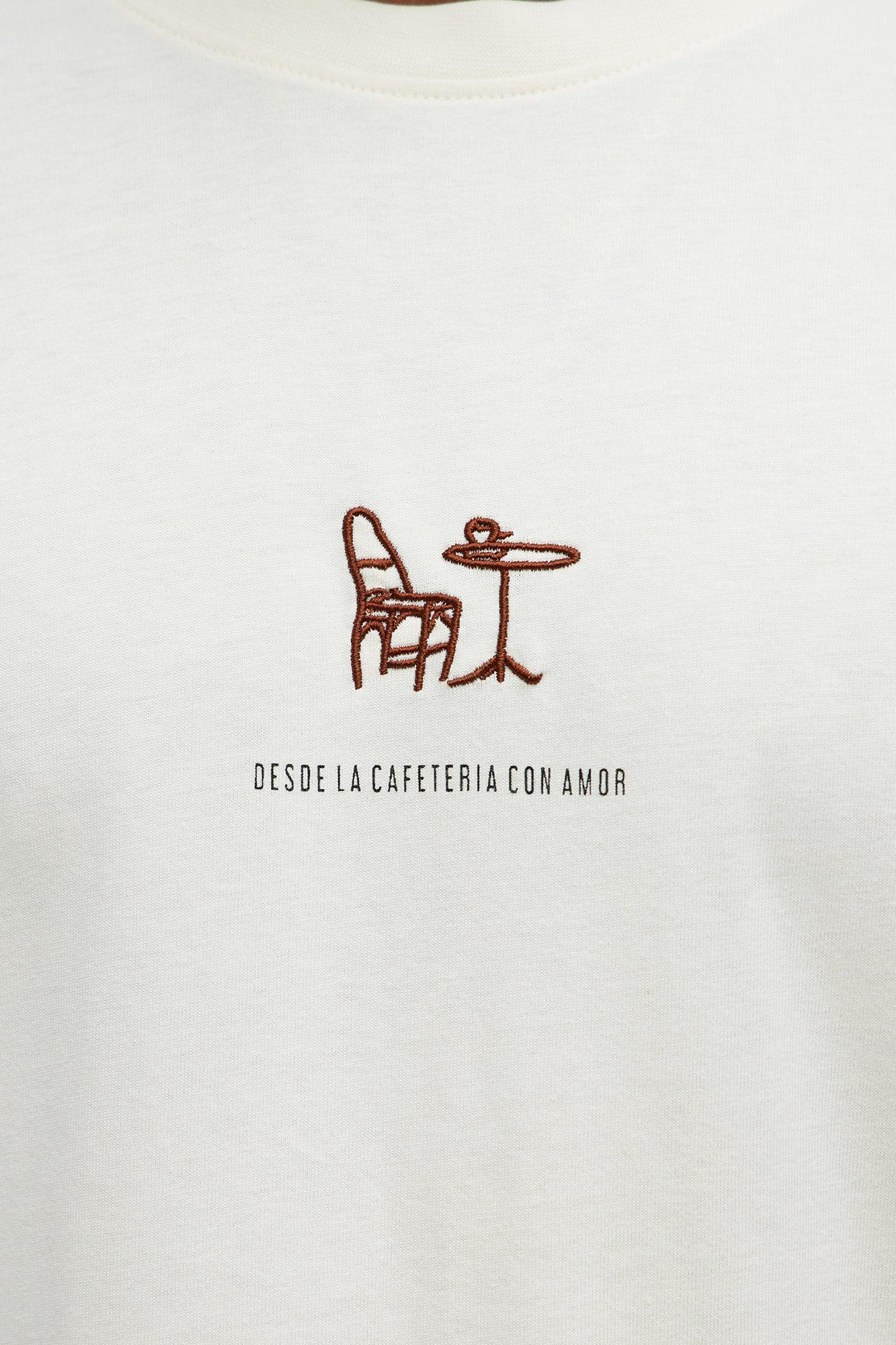 Fresh Coffee Short Sleeve Tee - Cream Male Product Image