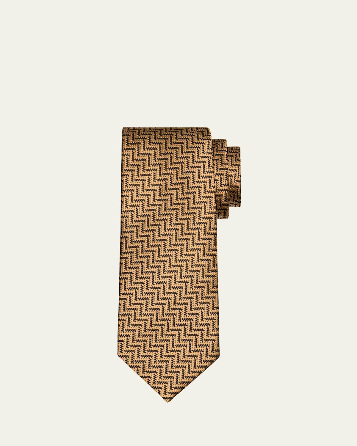 Mens Woven Mulberry Silk Tie Product Image