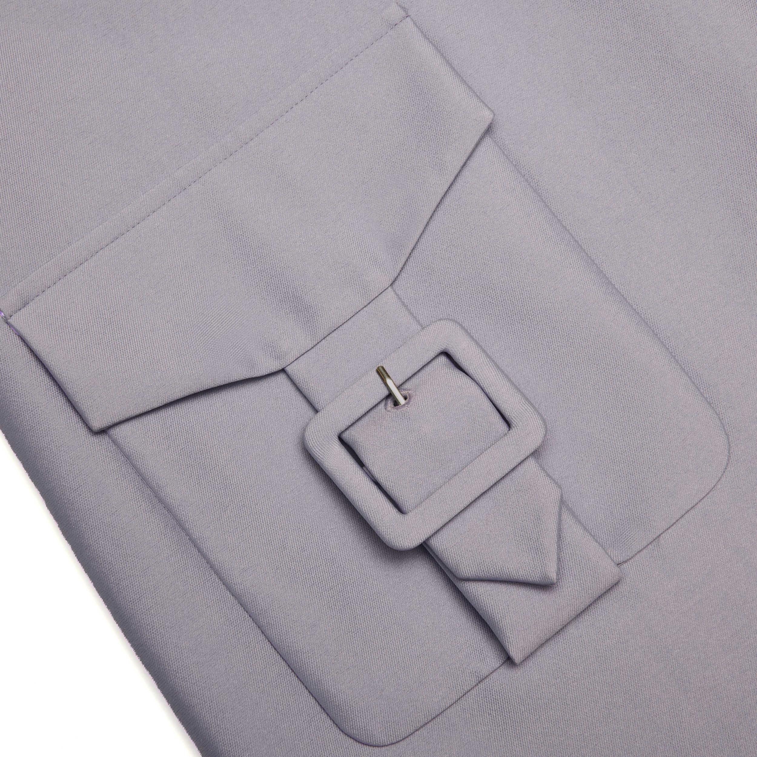 Grey Taffeta Mini Skirt Product Image