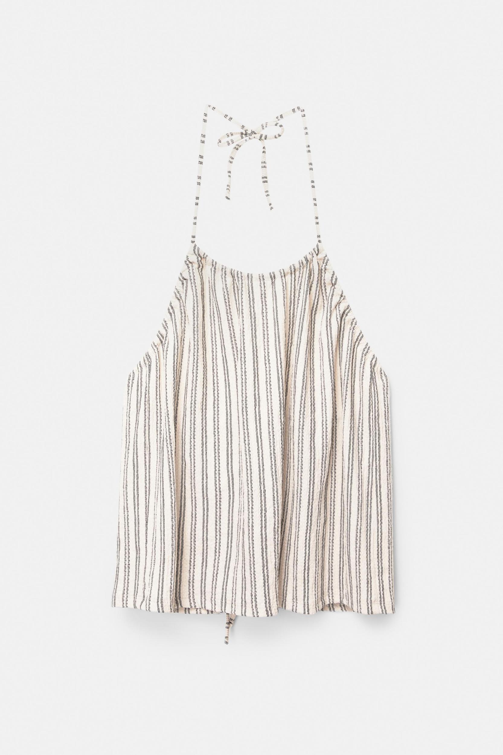Striped halter top Product Image