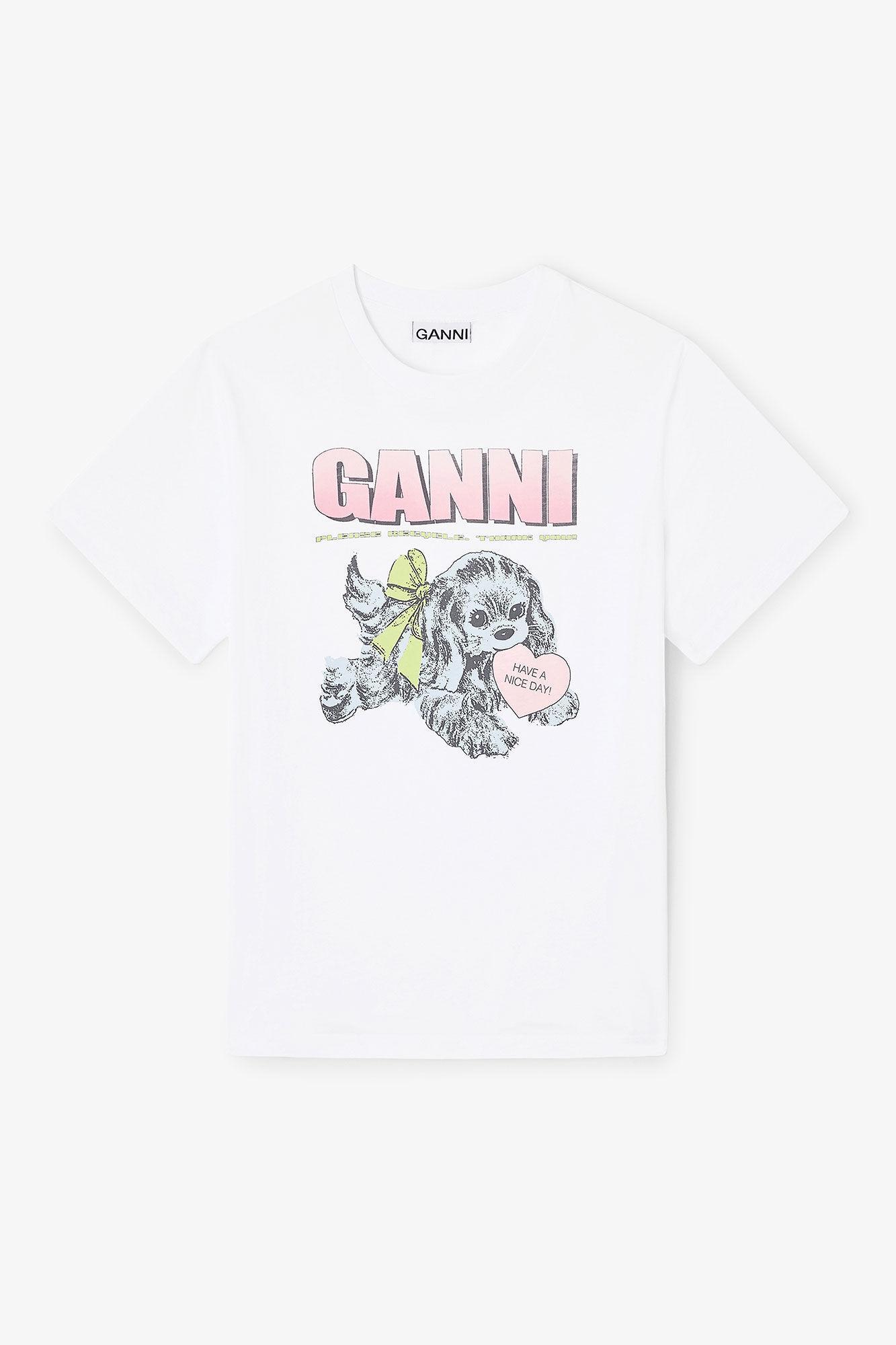 White Puppy T-shirt Product Image