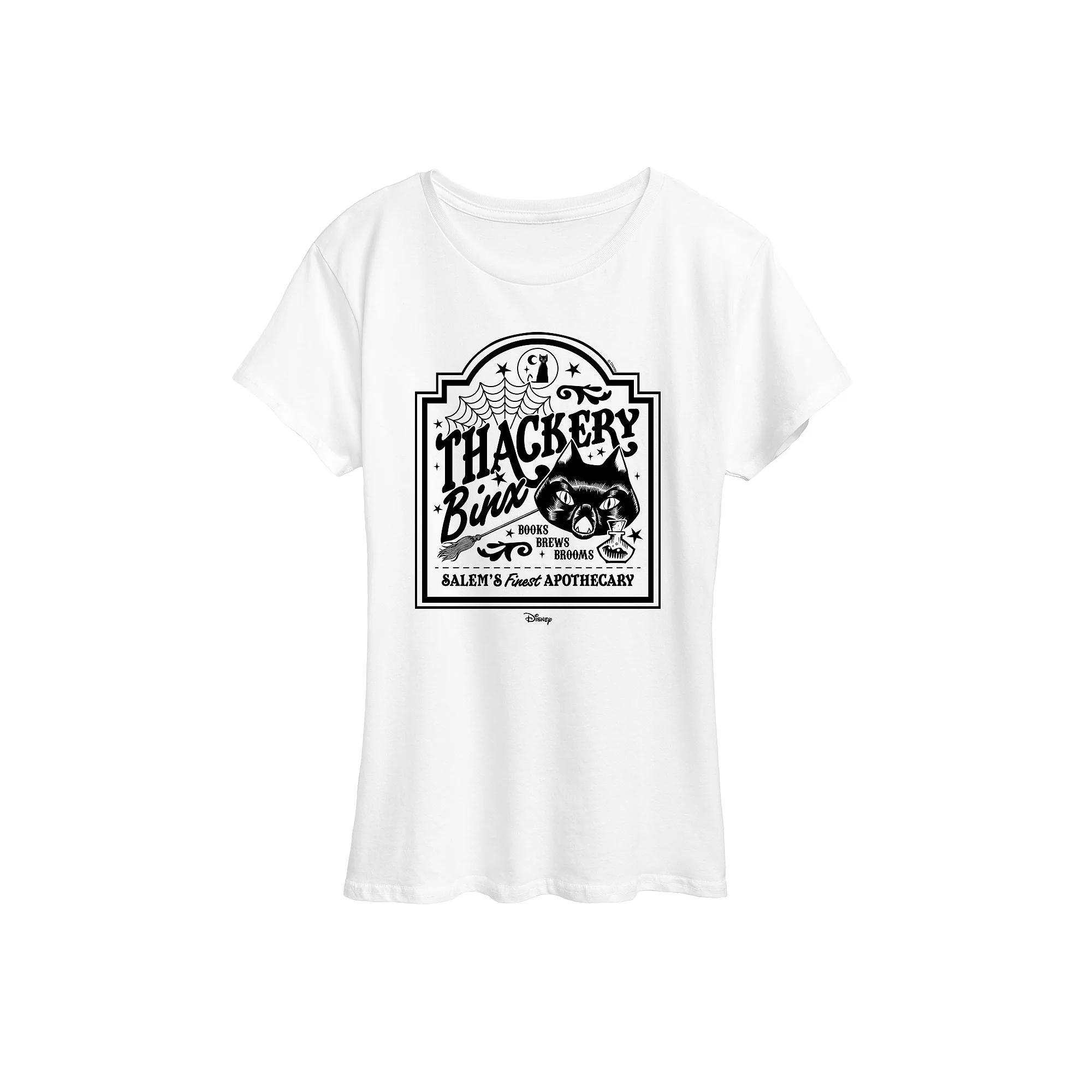 Disney's Hocus Pocus Women's Binx Business Sign Graphic Tee,  Product Image