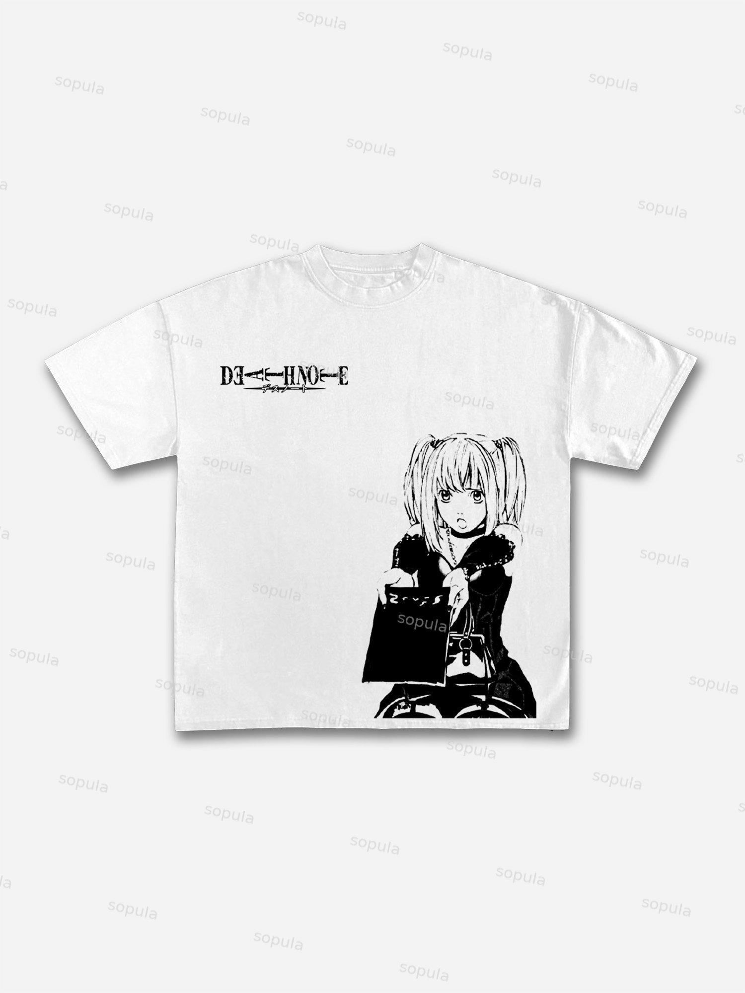 Death Note Manga Graphic Cotton T-shirt Product Image