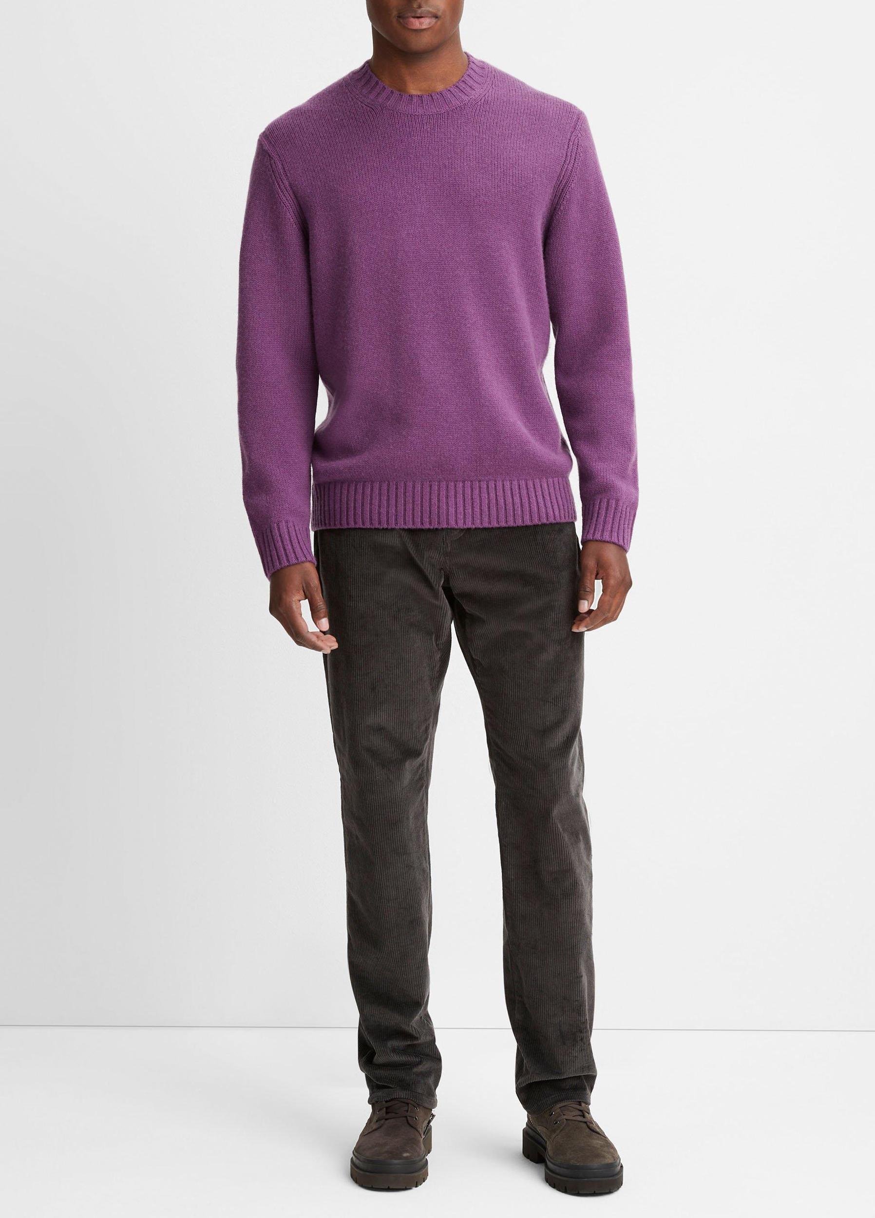 Wool-Cashmere Relaxed Crew Neck Sweater Product Image
