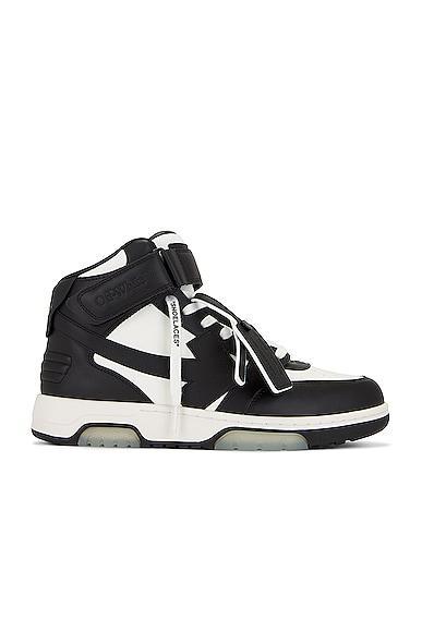 OFF-WHITE Out Of Office Mid Top Sneaker in White,Black Product Image