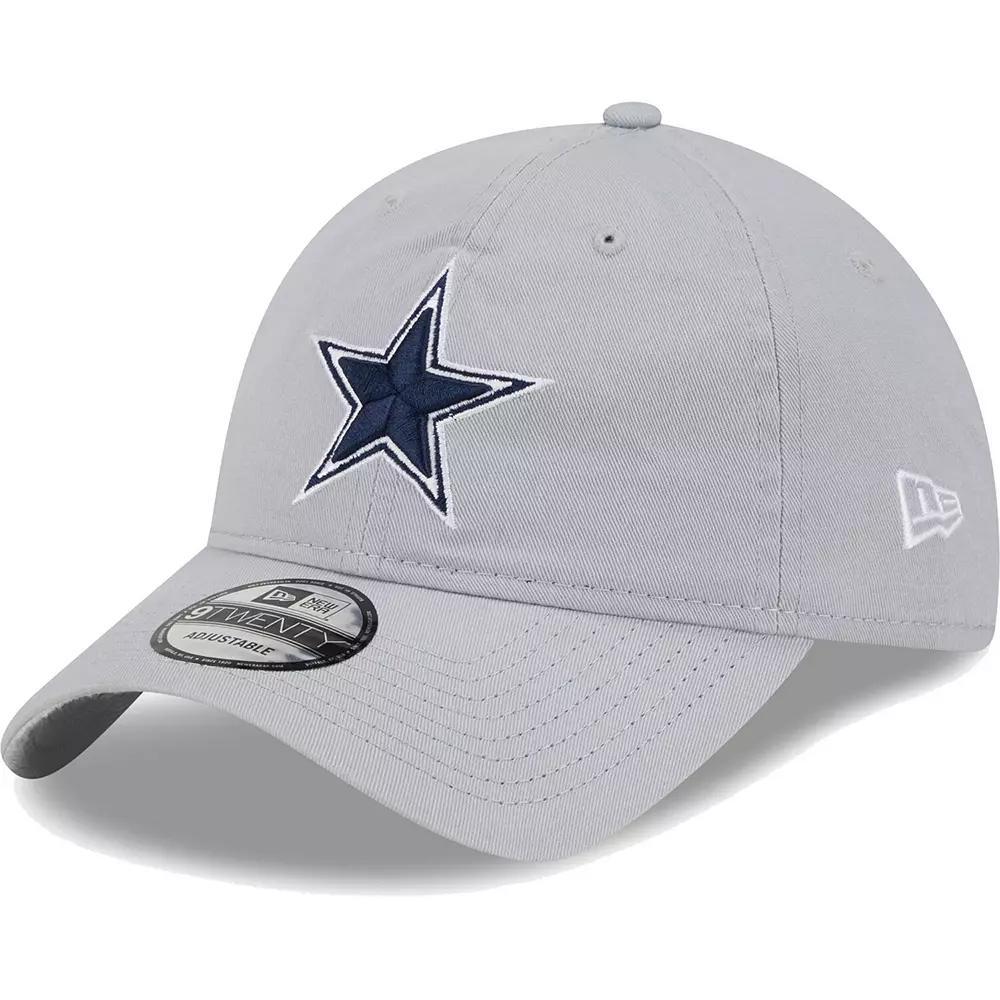 Men's New Era Gray Dallas Cowboys Main Core Classic 2.0 9TWENTY Adjustable Hat, Grey Product Image