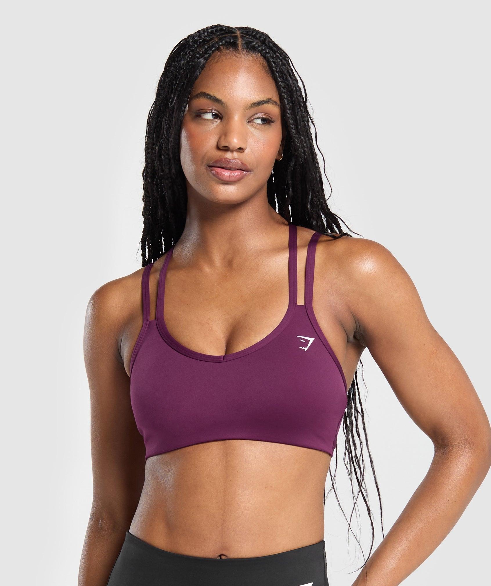 Gymshark Strap Feature Sports Bra - Magenta Purple Female Product Image