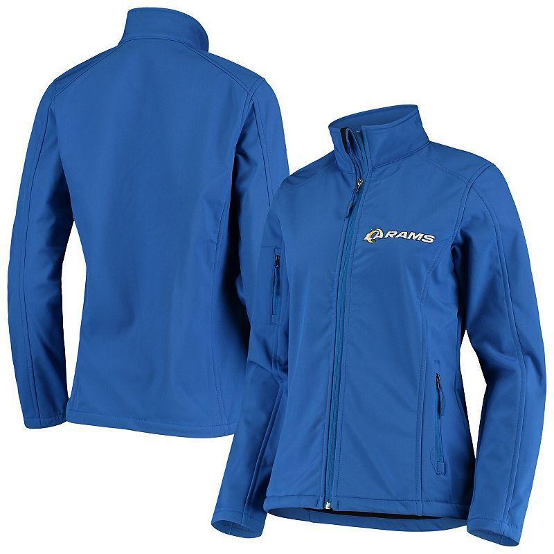 Women's Royal Los Angeles Rams Full-Zip Sonoma Softshell Jacket, Size: Large, Blue Product Image