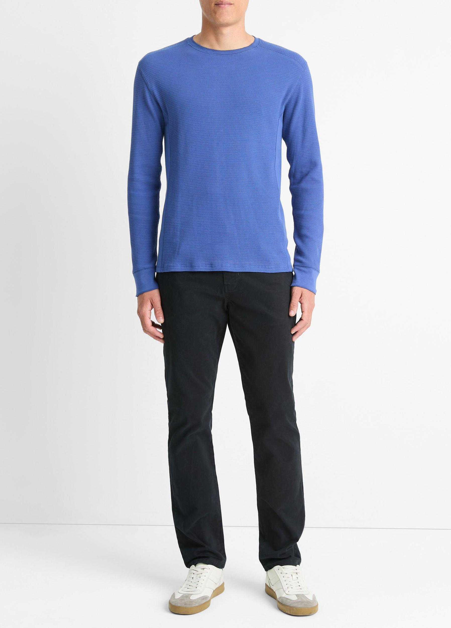 Pima Cotton-Blend Thermal Long-Sleeve T-Shirt Product Image